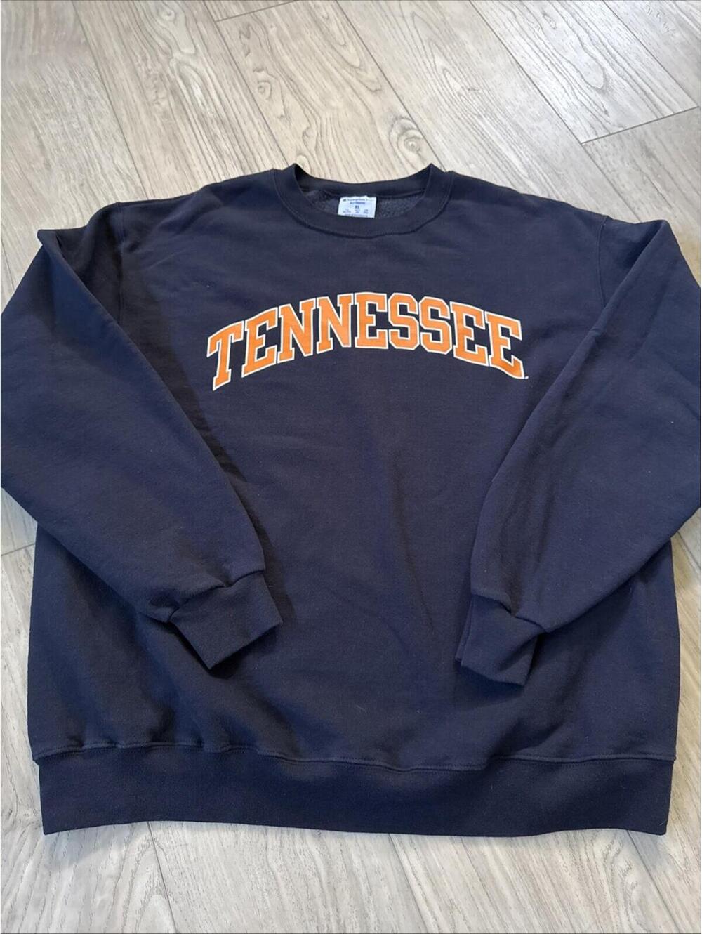 Vintage Tennessee Volunteers Champion Eco Fleece Navy Crewneck Sweater XL